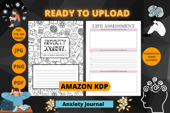 Anxiety Journal & Workbook for KDP: A Designer's Guide