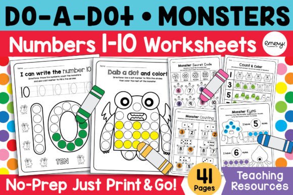 Do-a-Dot Monsters: A Playful Design for Early Learning