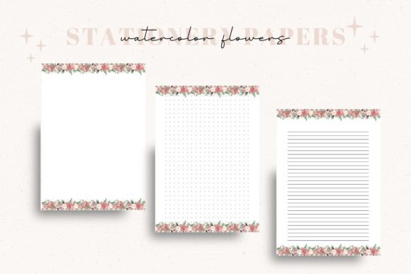 Elevate Your Design with Watercolor Floral Stationery